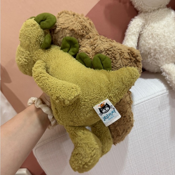Retired Jellycat lot bundle bumbly teddy bear ostrich rainbow bashful dino pom - Picture 6 of 9